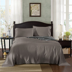 Royal Comfort 100% Natural Bamboo 1000 Thread Count Collection Sheet Set - Double - Charcoal