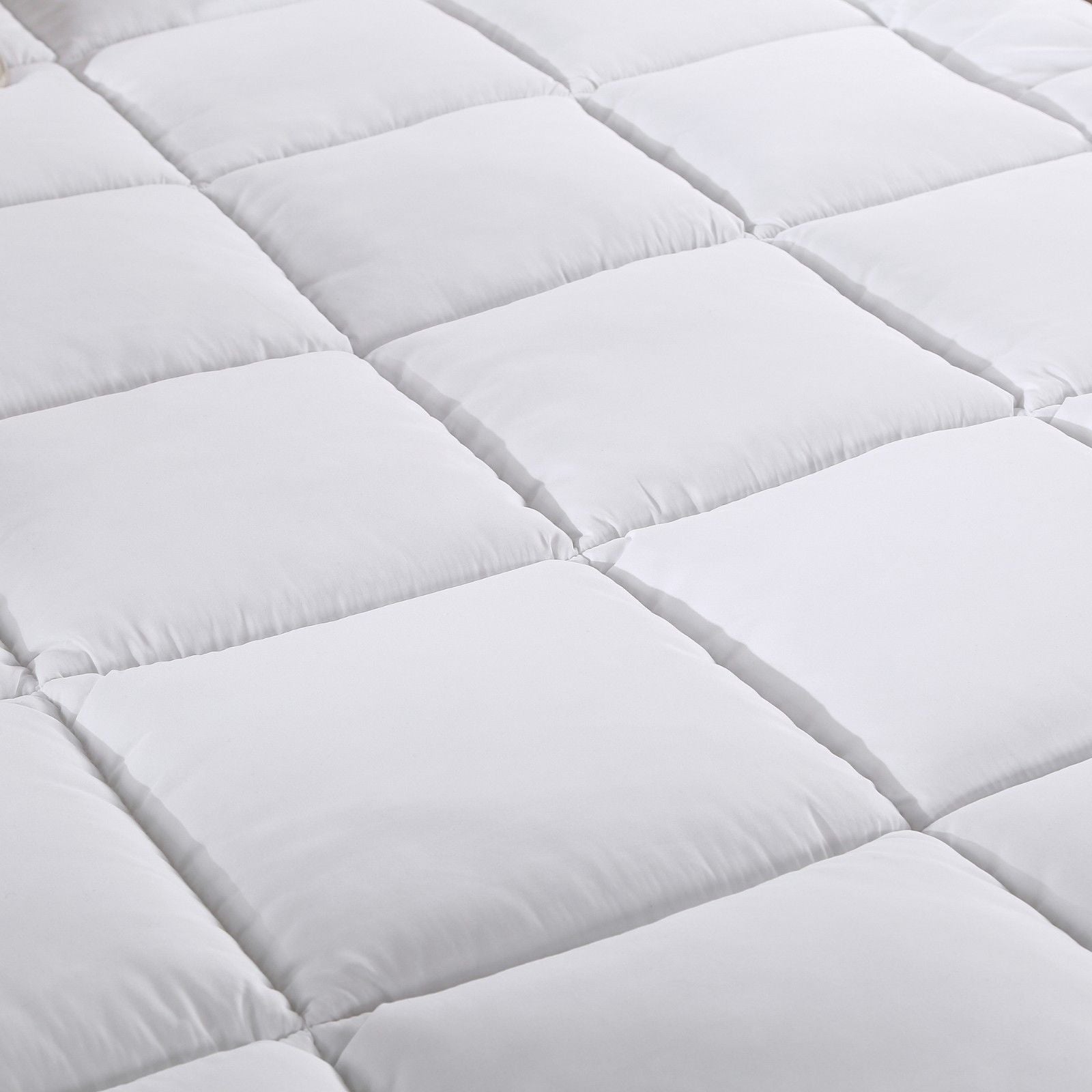 Royal Comfort 1000GSM Memory Mattress Topper Cover Protector Underlay - Double - White