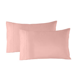 Royal Comfort Bamboo Blended Sheet & Pillowcases Set 1000TC Ultra Soft Bedding - King - Blush