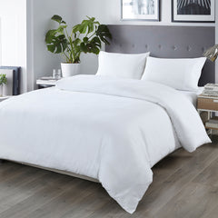 Royal Comfort Bamboo Blended Quilt Cover Set 1000TC Ultra Soft Luxury Bedding - Double - White