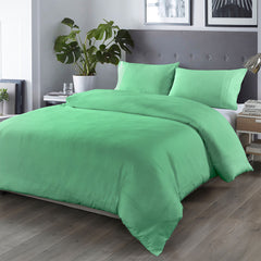 Royal Comfort Bamboo Blended Quilt Cover Set 1000TC Ultra Soft Luxury Bedding - King - Green