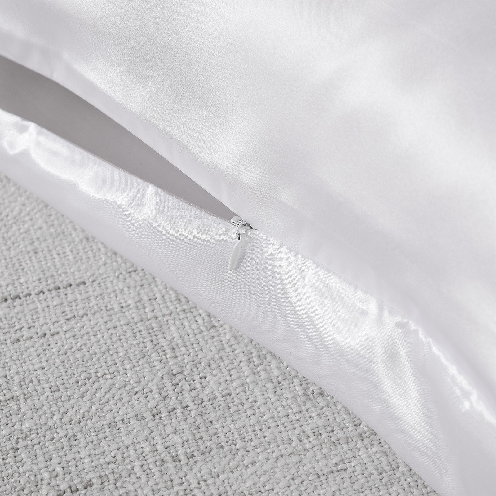 Royal Comfort Pure Silk Pillow Case 100% Mulberry Silk Hypoallergenic Pillowcase - White