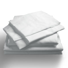 Royal Comfort 1000TC Hotel Grade Bamboo Cotton Sheets Pillowcases Set Ultrasoft - Queen - White