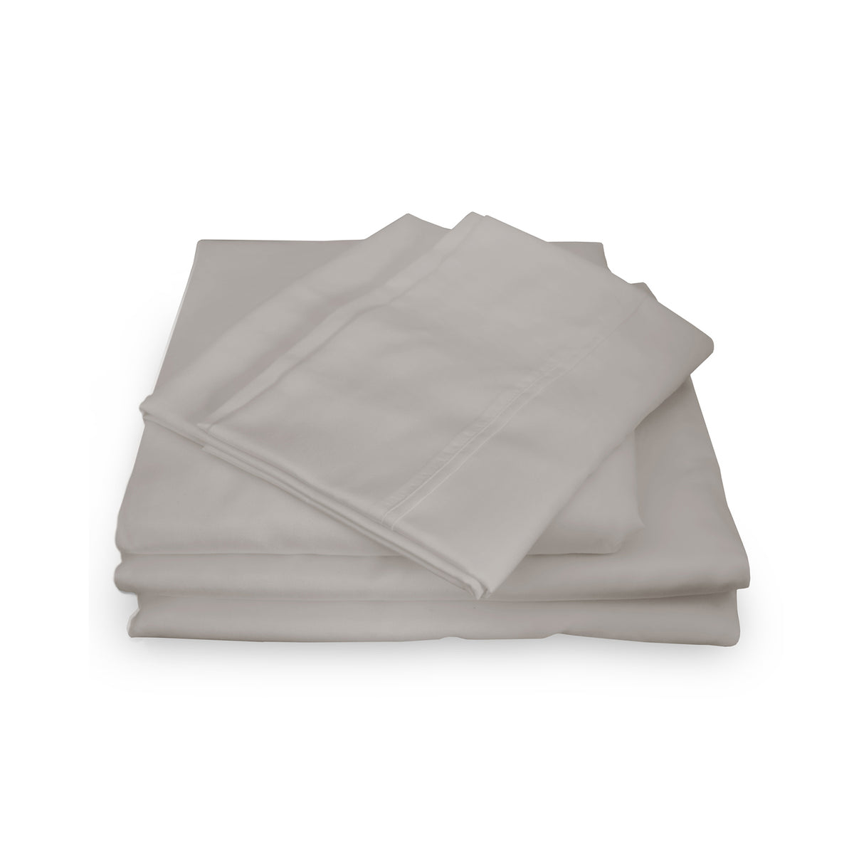 Royal Comfort 1000TC Hotel Grade Bamboo Cotton Sheets Pillowcases Set Ultrasoft - Queen - Dove