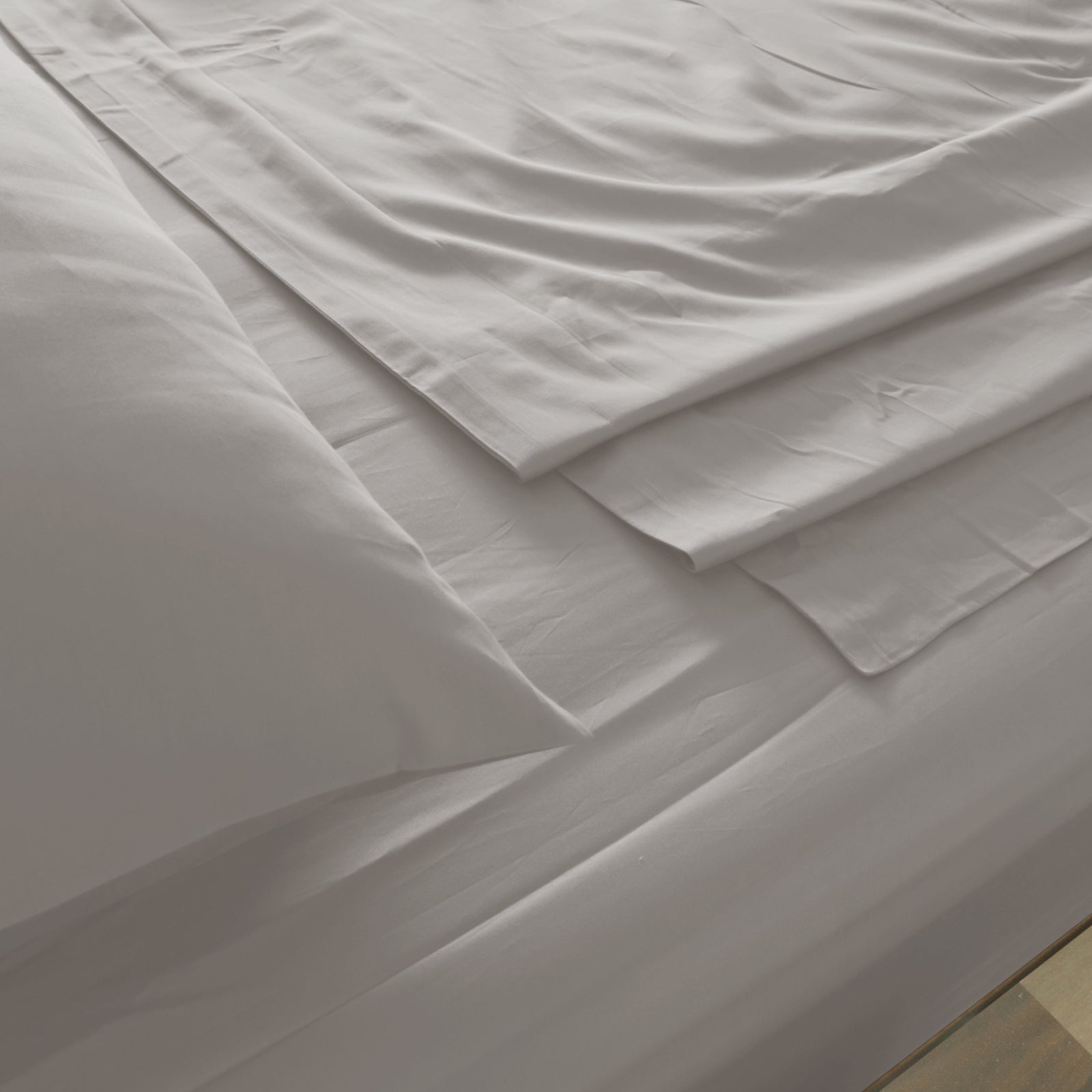 Royal Comfort 1000TC Hotel Grade Bamboo Cotton Sheets Pillowcases Set Ultrasoft - King - Dove