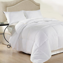 Royal Comfort 500GSM Plush Duck Feather Down Quilt Ultra Warm Soft - All Seasons - Super King - White