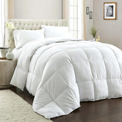 Royal Comfort 800GSM Quilt Down Alternative  Duvet Cotton Cover Hotel Grade - Queen - White