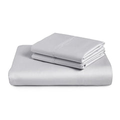 Royal Comfort 1000 Thread Count Cotton Rich 3 Piece Fitted Sheet Pillowcase Set - Queen - Silver