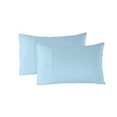 Royal Comfort 1200 Thread Count Sheet Set 4 Piece Ultra Soft Satin Weave Finish - Queen - Sky Blue