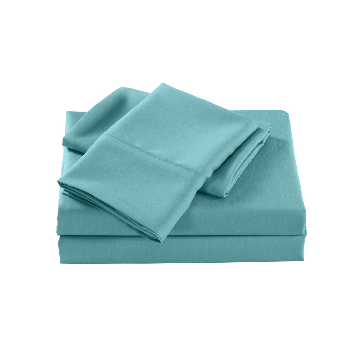 Royal Comfort 2000 Thread Count Bamboo Cooling Sheet Set Ultra Soft Bedding - Double - Aqua