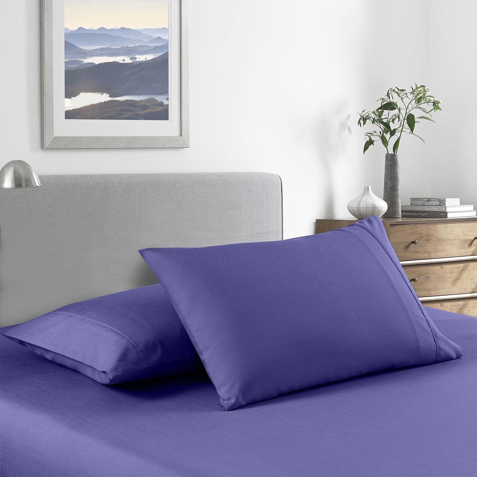 Royal Comfort 2000 Thread Count Bamboo Cooling Sheet Set Ultra Soft Bedding - Double - Royal Blue