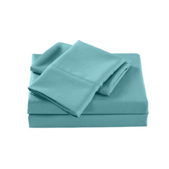 Royal Comfort 2000 Thread Count Bamboo Cooling Sheet Set Ultra Soft Bedding - Queen - Aqua