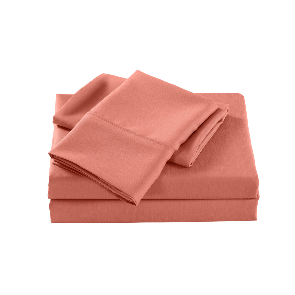 Royal Comfort 2000 Thread Count Bamboo Cooling Sheet Set Ultra Soft Bedding - Queen - Peach