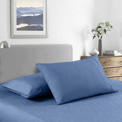 Royal Comfort 2000 Thread Count Bamboo Cooling Sheet Set Ultra Soft Bedding - Single - Denim