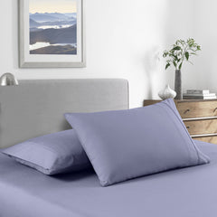 Royal Comfort 2000 Thread Count Bamboo Cooling Sheet Set Ultra Soft Bedding - Single - Lilac Grey