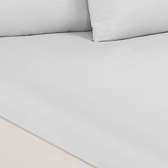 Park Avenue 1000TC Cotton Blend Sheet & Pillowcases Set Hotel Quality Bedding - Single - White