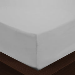 Park Avenue 1000TC Cotton Blend Sheet & Pillowcases Set Hotel Quality Bedding - Single - Silver