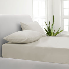 Park Avenue 1000TC Cotton Blend Sheet & Pillowcases Set Hotel Quality Bedding - Double - Pebble