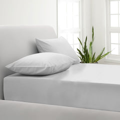 Park Avenue 1000TC Cotton Blend Sheet & Pillowcases Set Hotel Quality Bedding - Queen - White