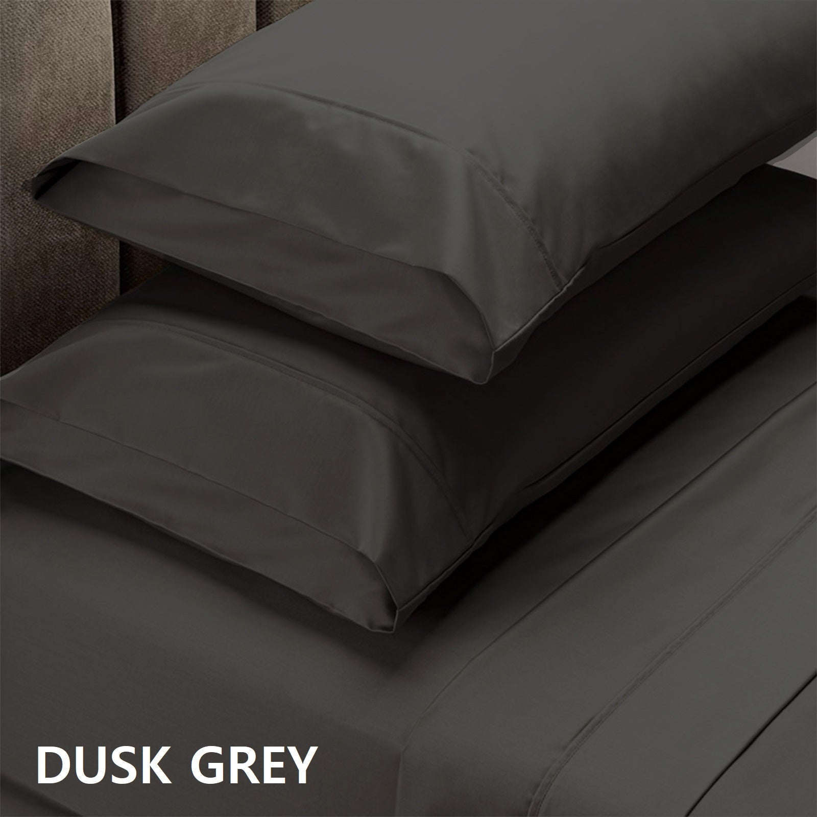 Royal Comfort 1500 Thread Count Cotton Rich Sheet Set 4 Piece Ultra Soft Bedding - Queen - Dusk Grey