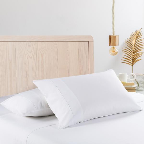 Royal Comfort 350GSM Bamboo Quilt  2000TC Sheet Set And 2 Pack Duck Pillows Set - Single - White