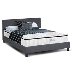 Azure Bed Frame + Comforpedic Mattress + 250GSM Bamboo Quilt Package Deal Set - King