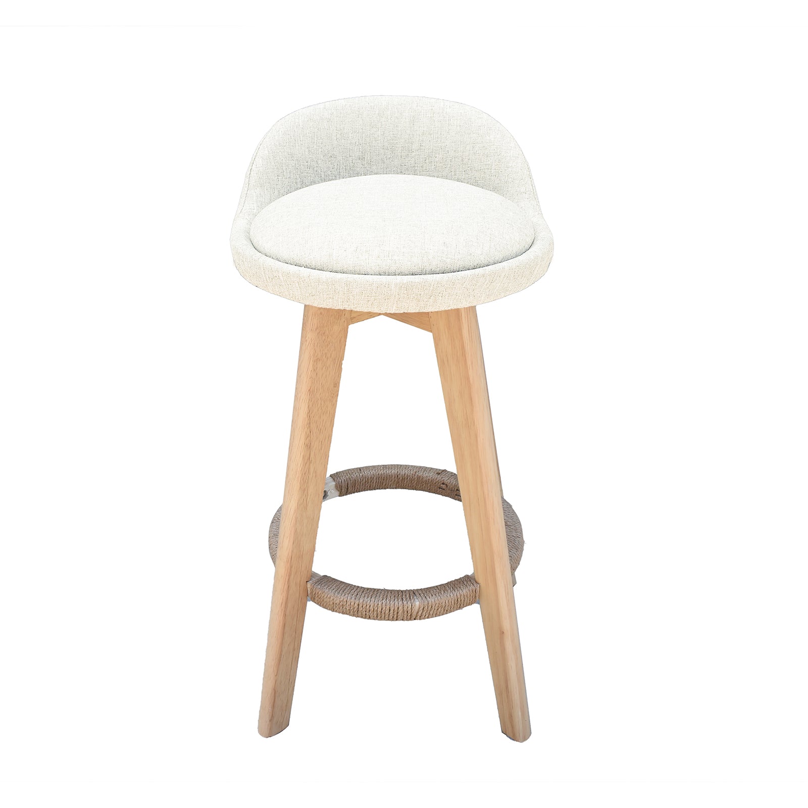 Milano Decor Phoenix Barstool Cream Chairs Kitchen Dining Chair Bar Stool - Four Pack - Cream