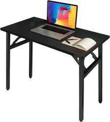 Sturdy and Heavy Duty Foldable Office Computer Desk (Brown, 80cm)