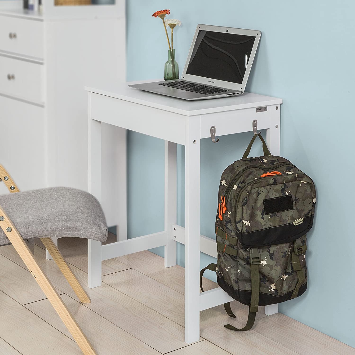 White Computer and Study Desk