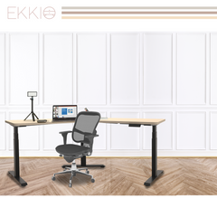 EKKIO Adjustable Desk Riser Frame - Three Leg Stand (Black)EK-DRF-103-DR