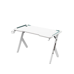 EKKIO RGB Gaming Desk Y Shape White 140cm EK-GD-104-AL