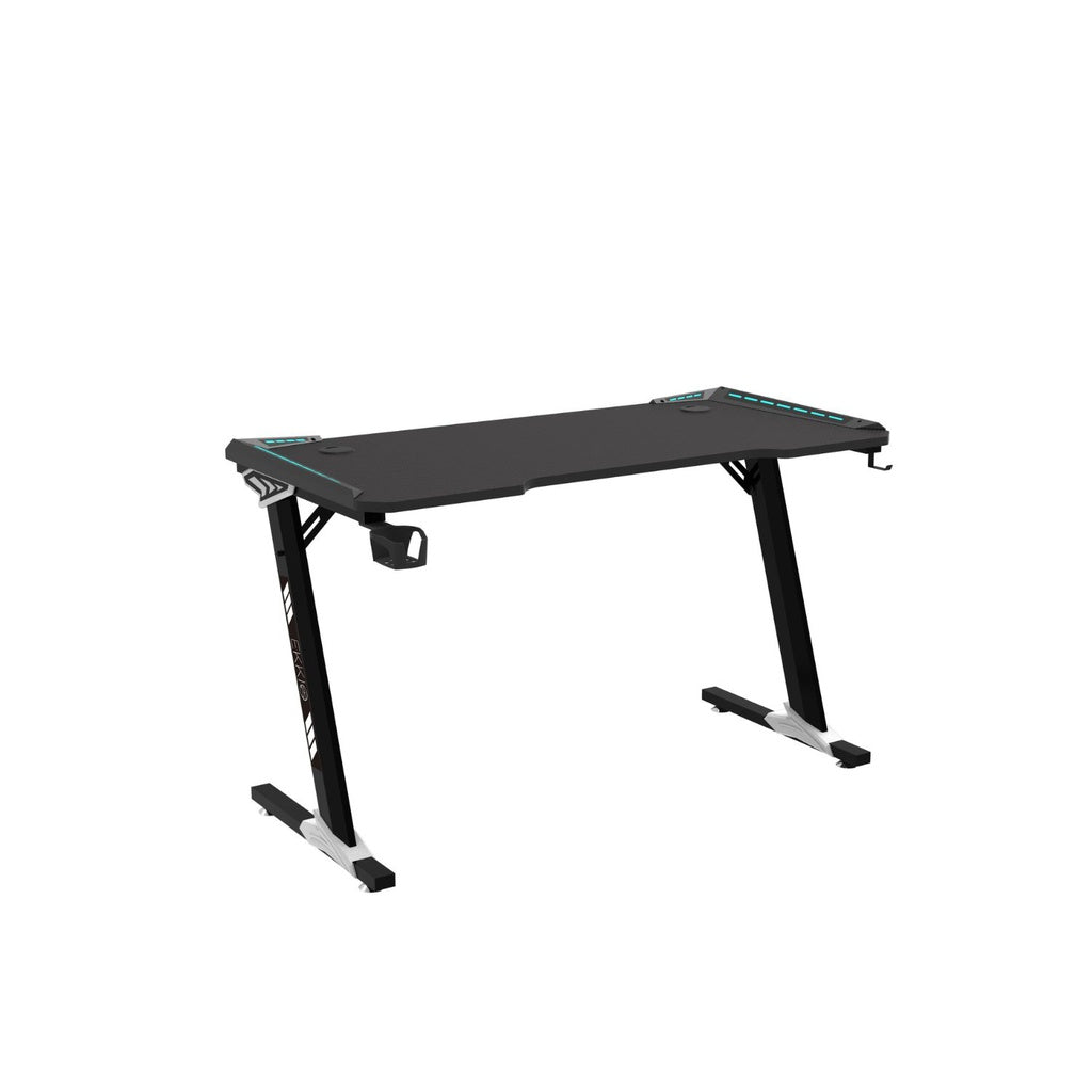 EKKIO RGB Gaming Desk Z Shape Black 120cm EK-GD-106-AL