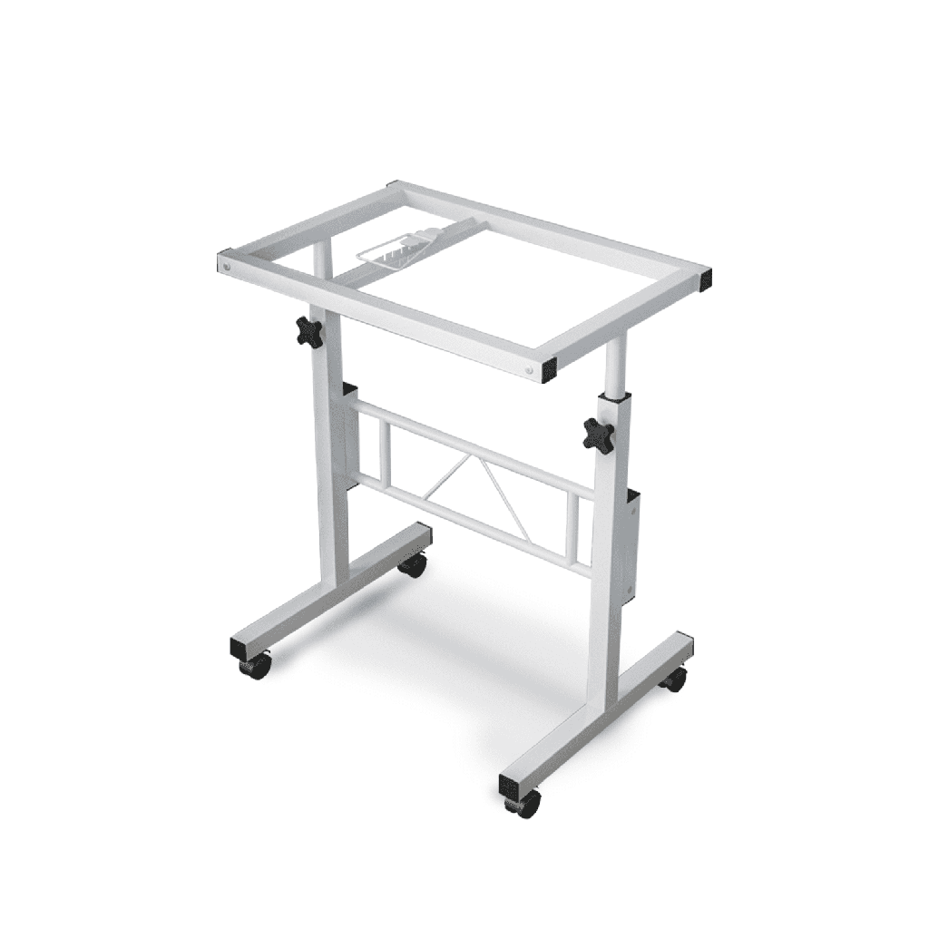 EKKIO Mobile Desk Half Tilt White EK-MD-100-VAC