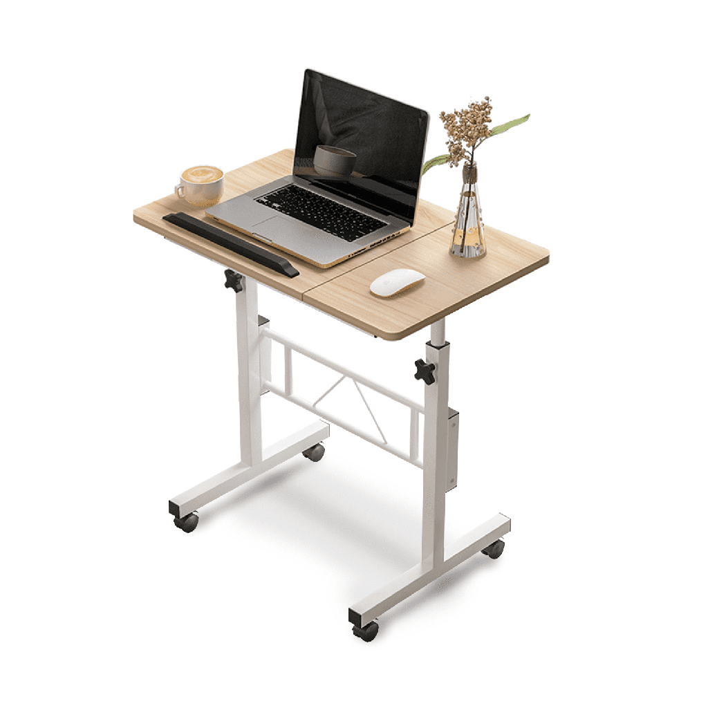 EKKIO Mobile Desk Half Tilt British Maple EK-MD-101-VAC/EK-MD-101-YM