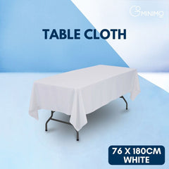 GOMINIMO Polyester Table Cloth 230cm (White)