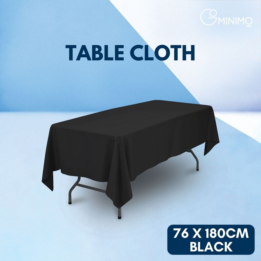 GOMINIMO Polyester Table Cloth 230cm (Black)