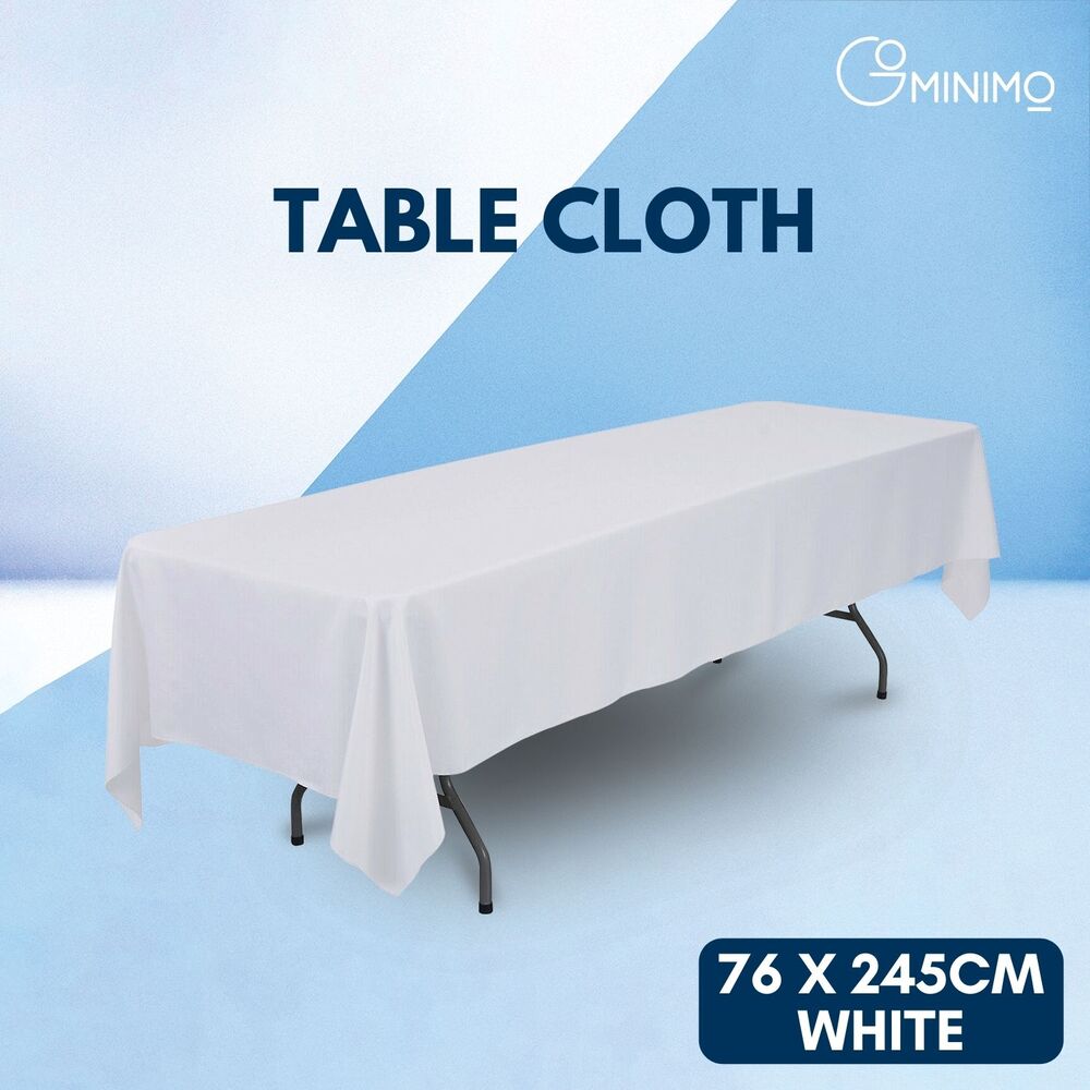 GOMINIMO Polyester Table Cloth 300cm (White)