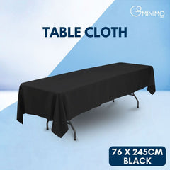 GOMINIMO Polyester Table Cloth 300cm (Black)