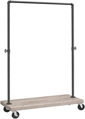 VASAGLE Clothes Rack Single Rail Greige HSR065B02