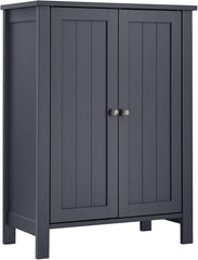 VASAGLE Floor Cabinet with 2 Doors Gray BCB60GY