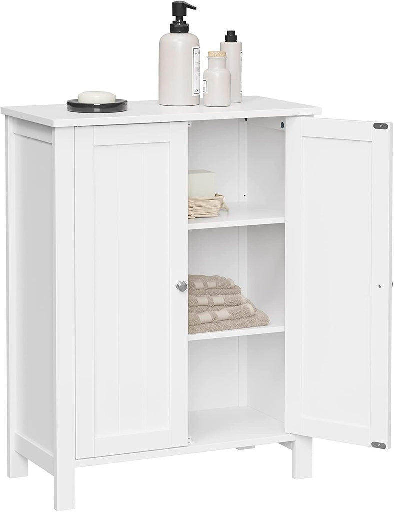 VASAGLE Floor Cabinet with 2 Doors White BCB60W