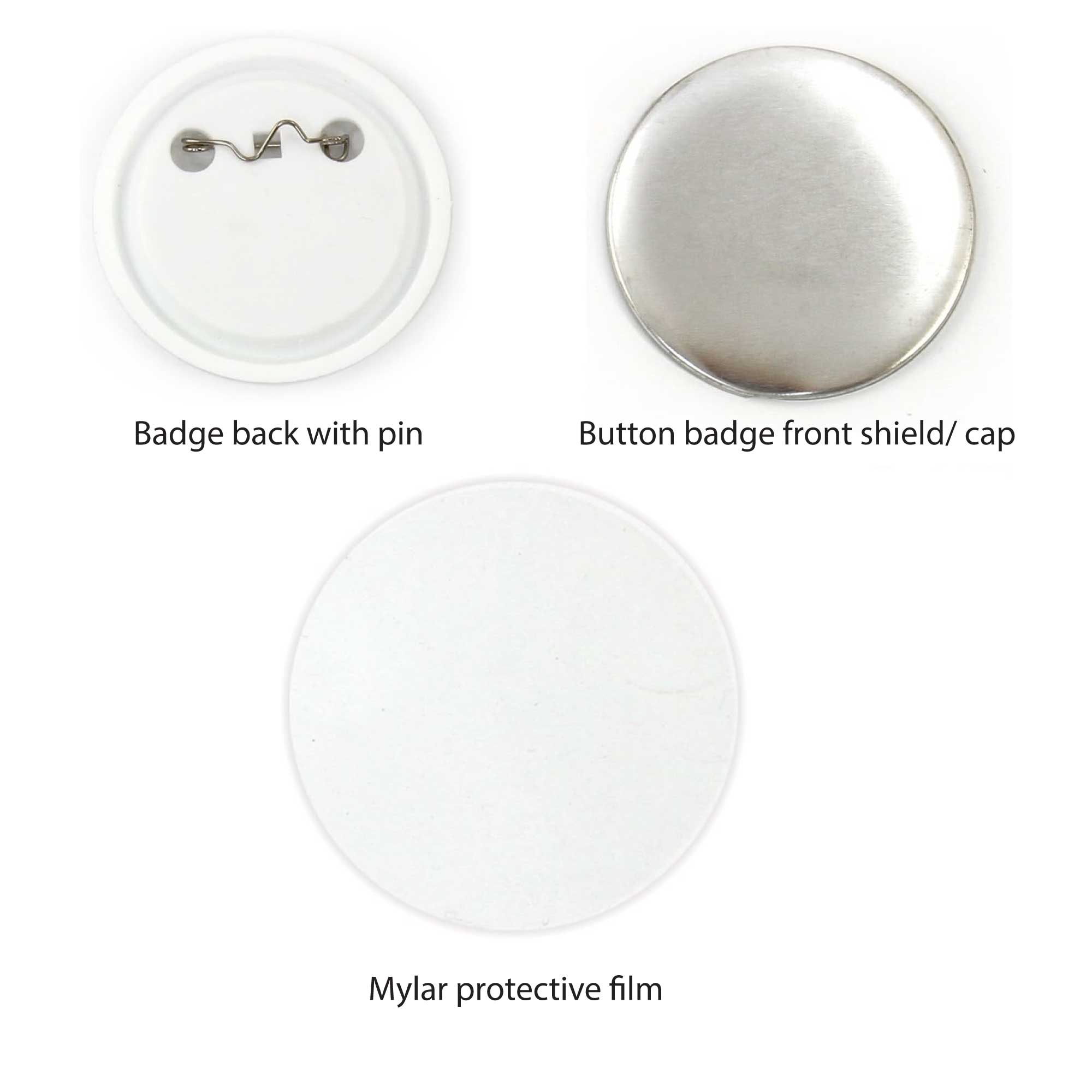 Button Badge Making Set 58mm - Maker + Mould + Badges