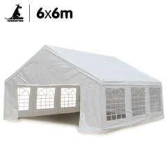 Wallaroo 6x6m Outdoor Event Marquee Gazebo Party Wedding Tent - White