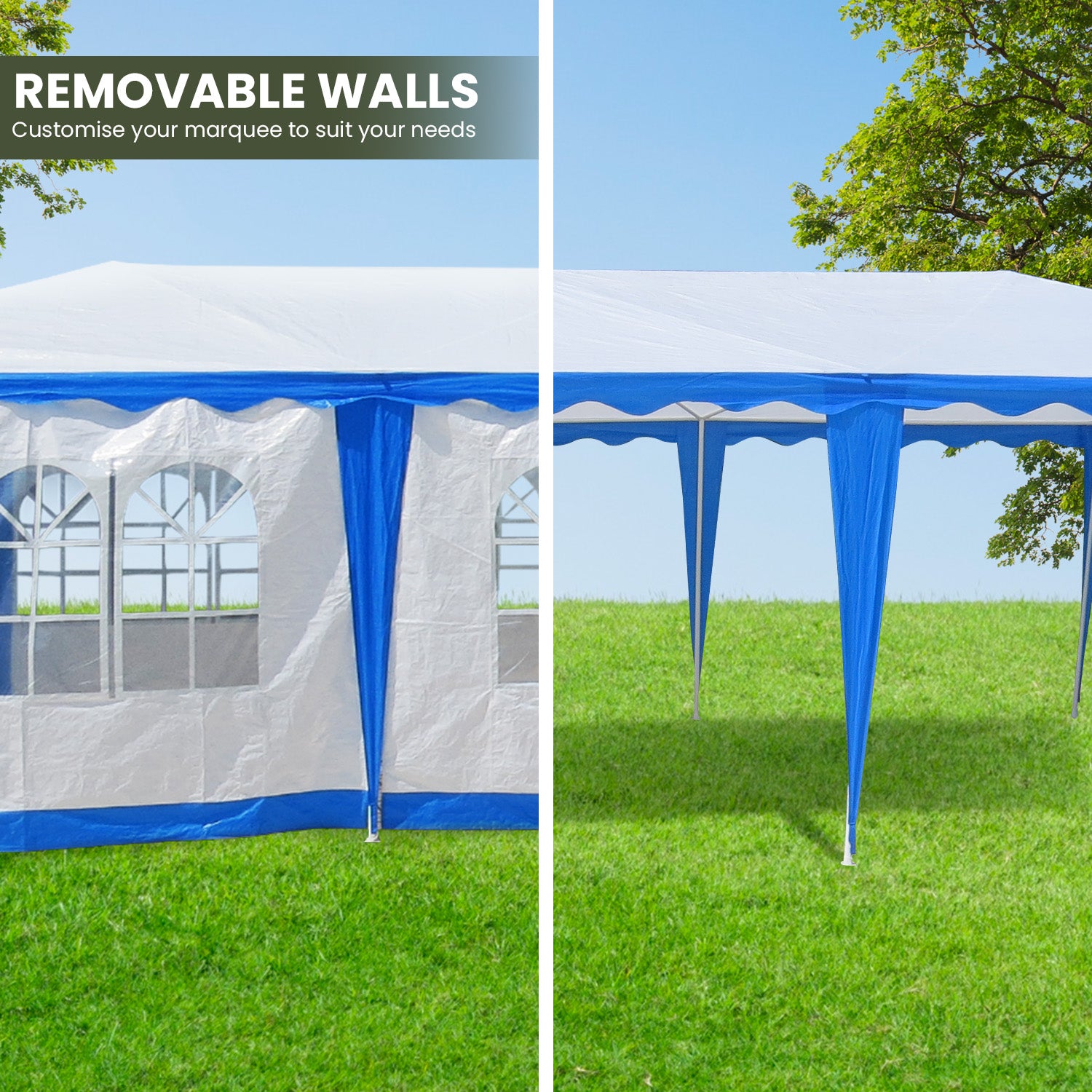 Wallaroo 4x8 Outdoor Event Wedding Marquee Tent Blue