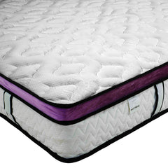 Laura Hill Mattress Queen Size Euro Top Pocket Spring Natural Latex Foam Bed