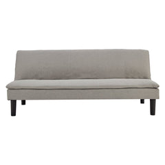 Sarantino 3 Seater Modular Faux Linen Fabric Sofa Bed Couch Light Grey