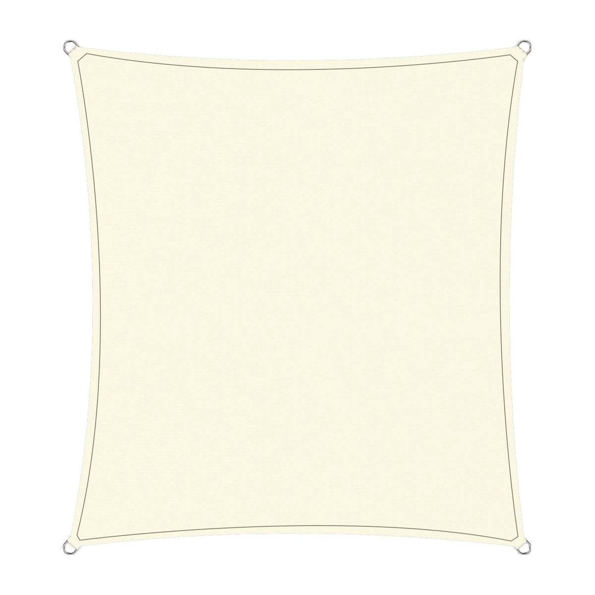 Wallaroo Waterproof Outdoor Shade Sail Canopy Sun Cloth  Square 4x4M