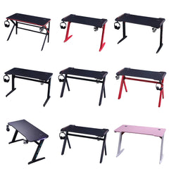 120cm Gaming Desk Desktop PC Computer Desks Desktop Racing Table Office Laptop Y-legs Red