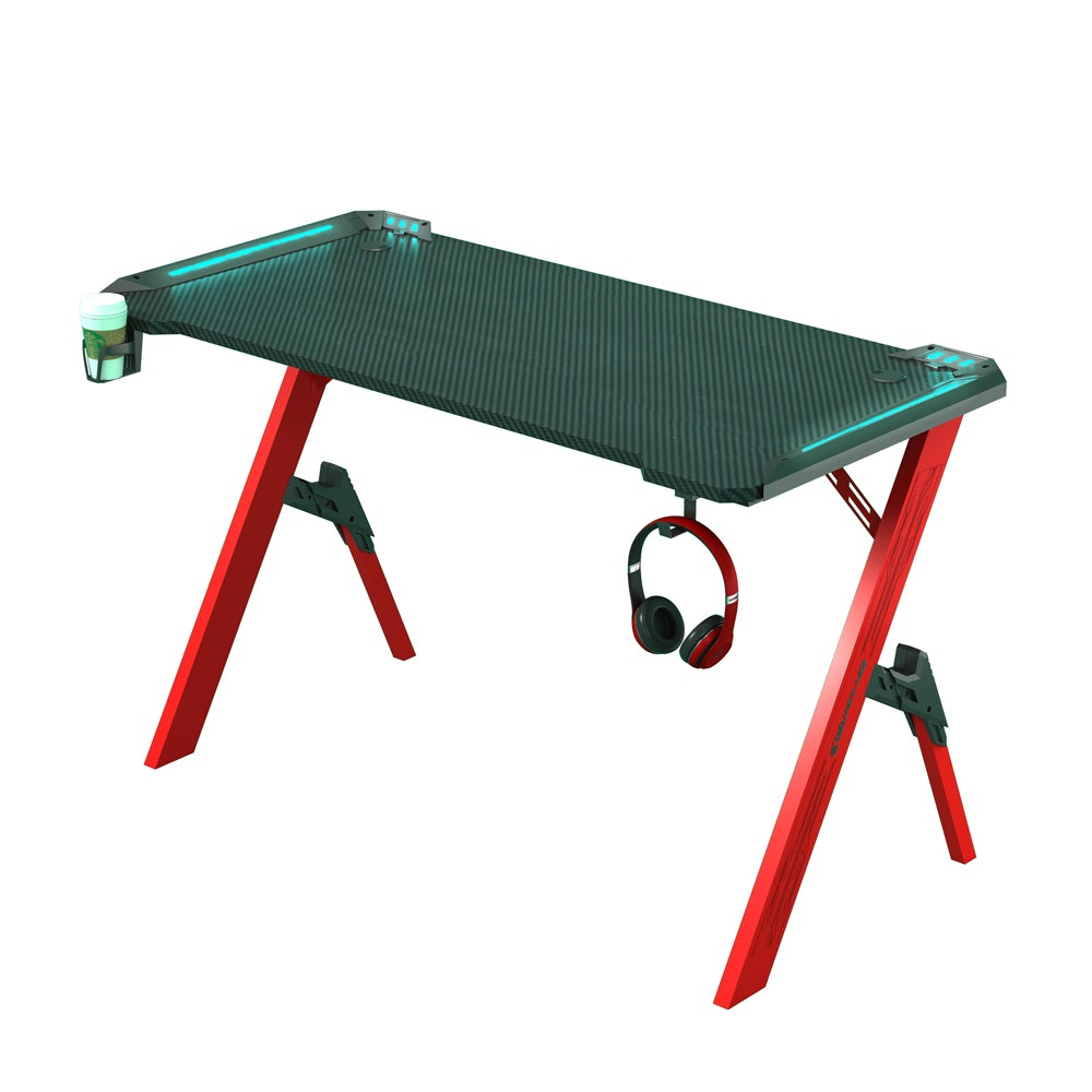 120cm Gaming Desk Desktop PC Computer Desks Desktop Racing Table K-Shaped Leg AU