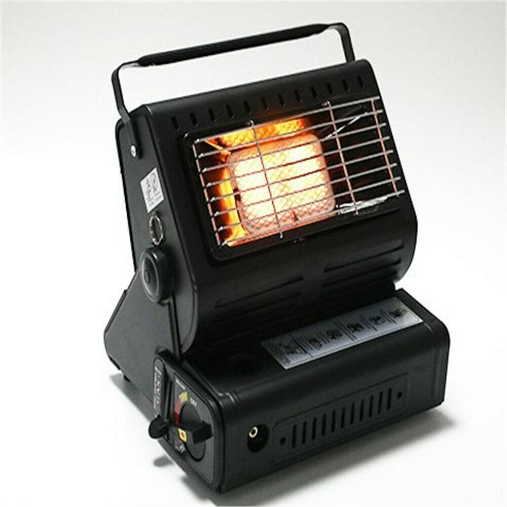 Portable Butane Gas Heater Camping Camp Tent Outdoor Hiking Camper Survival Black AU